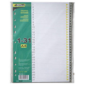Розділювачі "1-31" A4 130 мкм PP 4-255 G-Rich