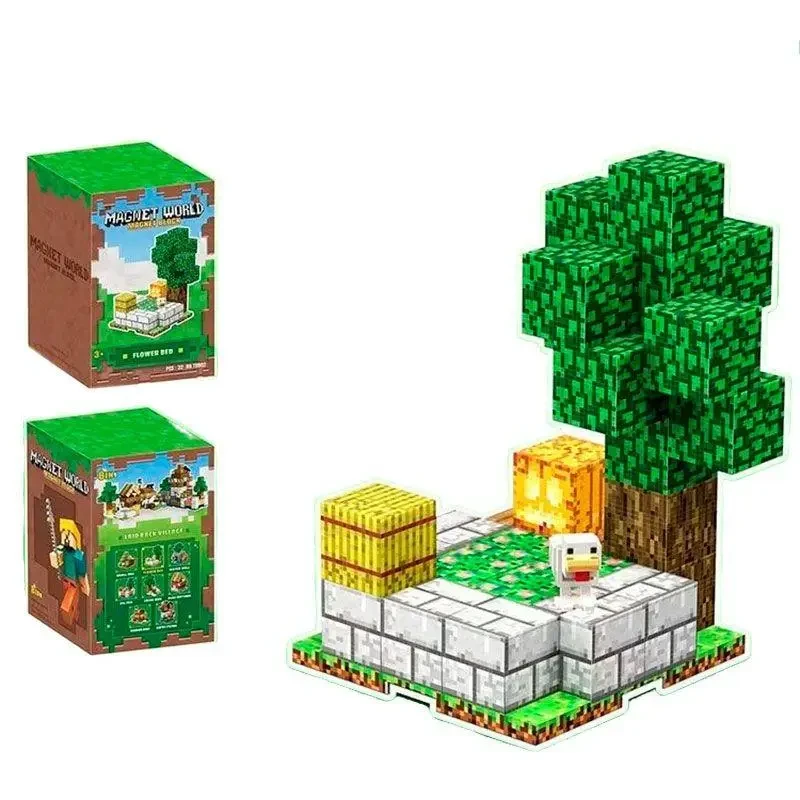 Магнітний конструктор Майнкрафт «Magnet world», Flower bed 32 деталей T9902, фото 1