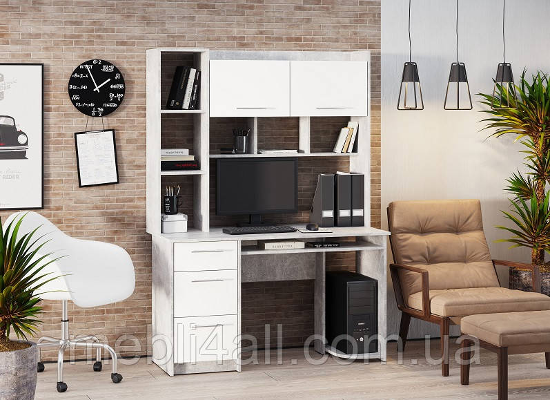 Письмовий стіл Флекс з надбудовою, фото 1