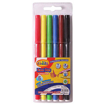 Фломастери "Легке змивання", 6 кольорів, довжина листа 450 м CLASS PREMIUM 2706 G-Rich