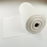 Ткань вафельная отбеленная плотность 180 г/м2, состав 100% хлопок, ширина 45 см, рулон 60 м