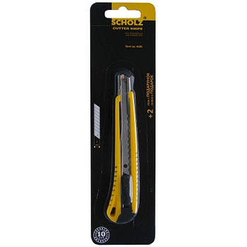 Ніж трафаретний + 2 леза 9 мм, автофіксатор, металеві напрямні 4505 G-Rich