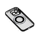 Магнітний чохол XON PhoneCase Magnetic для iPhone 14 Pro (PCMC1114300B 7898) Чорний/Прозорий, фото 2