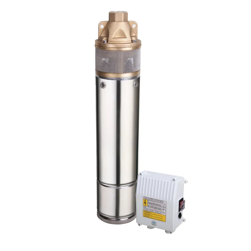 Насос скважений вихровий з пультом, Taifu 4SKM-100 Н=60М Q = 2,7 кБМ P = 750 Вт, кабель 12 м, 1" (TF0077, фото 1