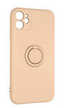Силіконовий чохол для iPhone 11 - Ring Color case, Pink Sand, фото 3