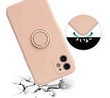 Силіконовий чохол для iPhone 11 - Ring Color case, Pink Sand, фото 5