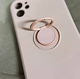 Силіконовий чохол для iPhone 11 - Ring Color case, Pink Sand, фото 8
