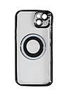 Магнітний чохол XON PhoneCase Magnetic для iPhone 14 Plus (PCMC1114200B 7904) Чорний/Прозорий, фото 4