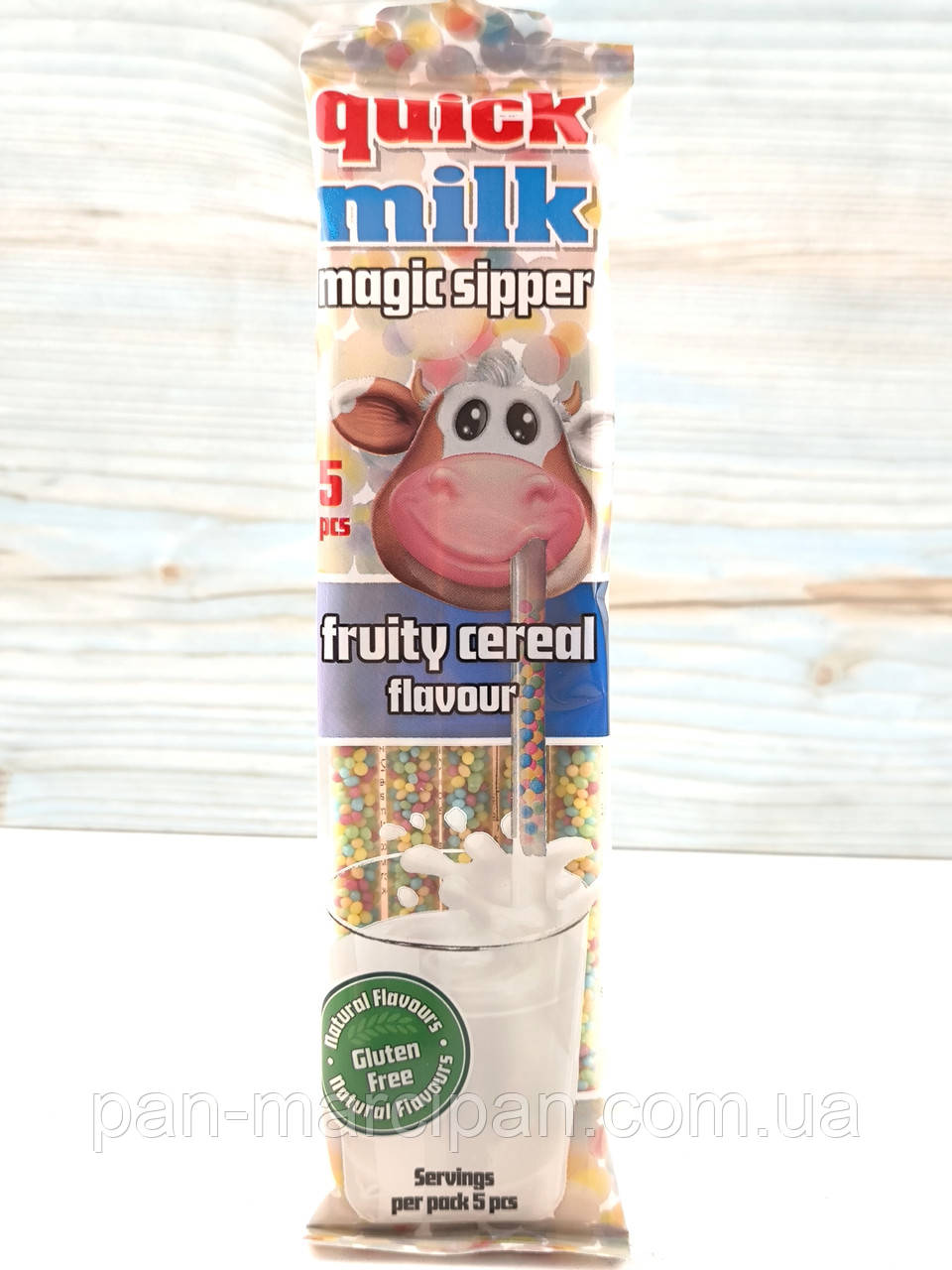 Трубочки для молока Quick Milk Fruity cereal 5 шт., фото 1