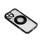 Магнітний чохол XON PhoneCase Magnetic для iPhone 14 (PCMC1114100B 7911) Чорний/Прозорий, фото 3