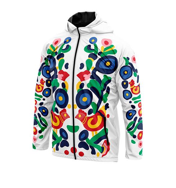 Куртка вітровка класична жіноча «Українська палітра. Кольорова»