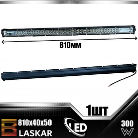 Фара світлодіодна додаткова балка LED BLASKAR 810х40х50 мм 300W бічне криплення