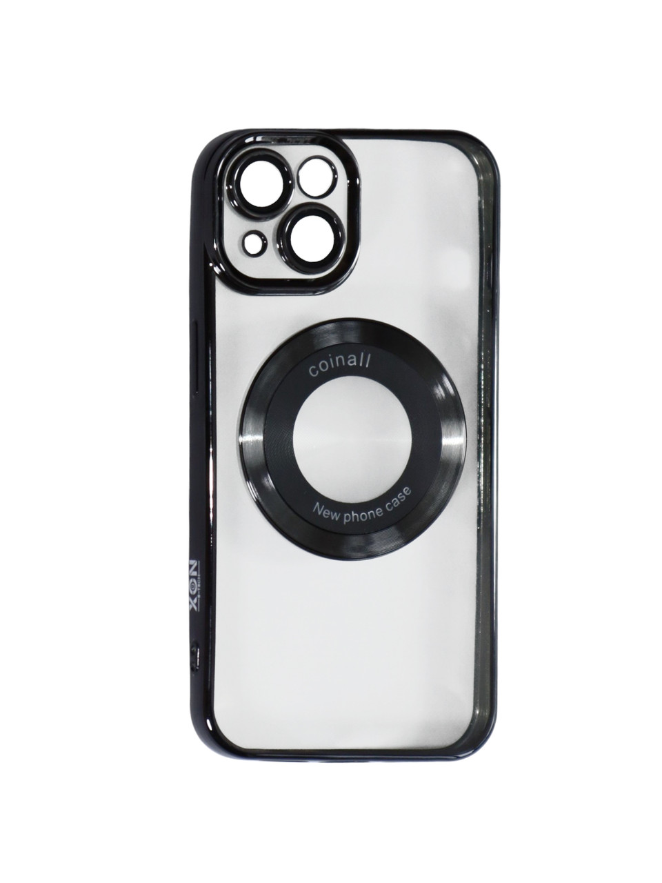 Магнітний чохол XON PhoneCase Magnetic для iPhone 13 (PCMC1113100B 7942) Чорний/Прозорий