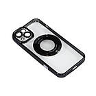 Магнітний чохол XON PhoneCase Magnetic для iPhone 13 (PCMC1113100B 7942) Чорний/Прозорий, фото 3