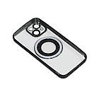 Магнітний чохол XON PhoneCase Magnetic для iPhone 13 (PCMC1113100B 7942) Чорний/Прозорий, фото 5