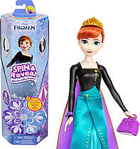 Ігровий набір сюрприз лялька Disney Frozen Anna Fashion Doll Set Spin HXD27