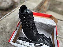 Чоловічі кросівки Nike Air Max Plus TN Black чорні з білим, фото 6