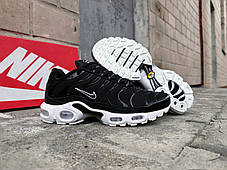 Чоловічі кросівки Nike Air Max Plus TN Black чорні з білим, фото 3