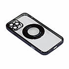 Магнітний чохол XON PhoneCase Magnetic для iPhone 12 Pro (PCMC1112300B 7973) Чорний/Прозорий, фото 3