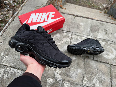 Чоловічі кросівки Nike Air Max Plus TN Black чорні, фото 1