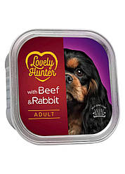 Lovely Hunter (Лавлі Хантер) Adult Beef and Rabbit - Консервований корм для дорослих собак (яловичина/кролик) 150 гр