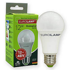 Світлодіодна лампа Eurolamp ECO A60 10W E27 4000K LED-A60-10274(12-48V)