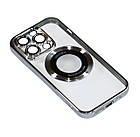Магнітний чохол XON PhoneCase Magnetic для iPhone 14 Pro (PCMC1114300G 8048) Сірий/Прозорий, фото 3