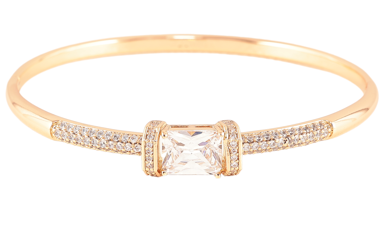 Браслет Xuping Позолота 18K «Інкрустація цирконієм з фіанітом» ø 5.7см