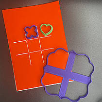 3D-формочки-вирубки для пряників "Крестики-нулики"