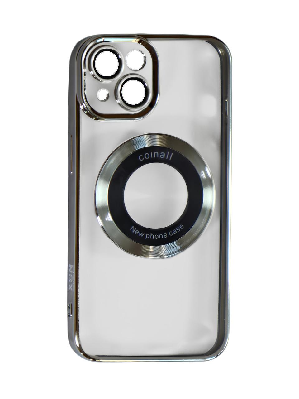 Магнітний чохол XON PhoneCase Magnetic для iPhone 14 (PCMC1114100G 68062) Сірий/Прозорий