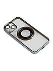 Магнітний чохол XON PhoneCase Magnetic для iPhone 14 (PCMC1114100G 68062) Сірий/Прозорий, фото 3