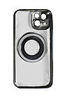 Магнітний чохол XON PhoneCase Magnetic для iPhone 14 (PCMC1114100G 68062) Сірий/Прозорий, фото 4