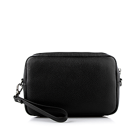 Клатч чоловічий VIF Чорний Натуральна шкіра