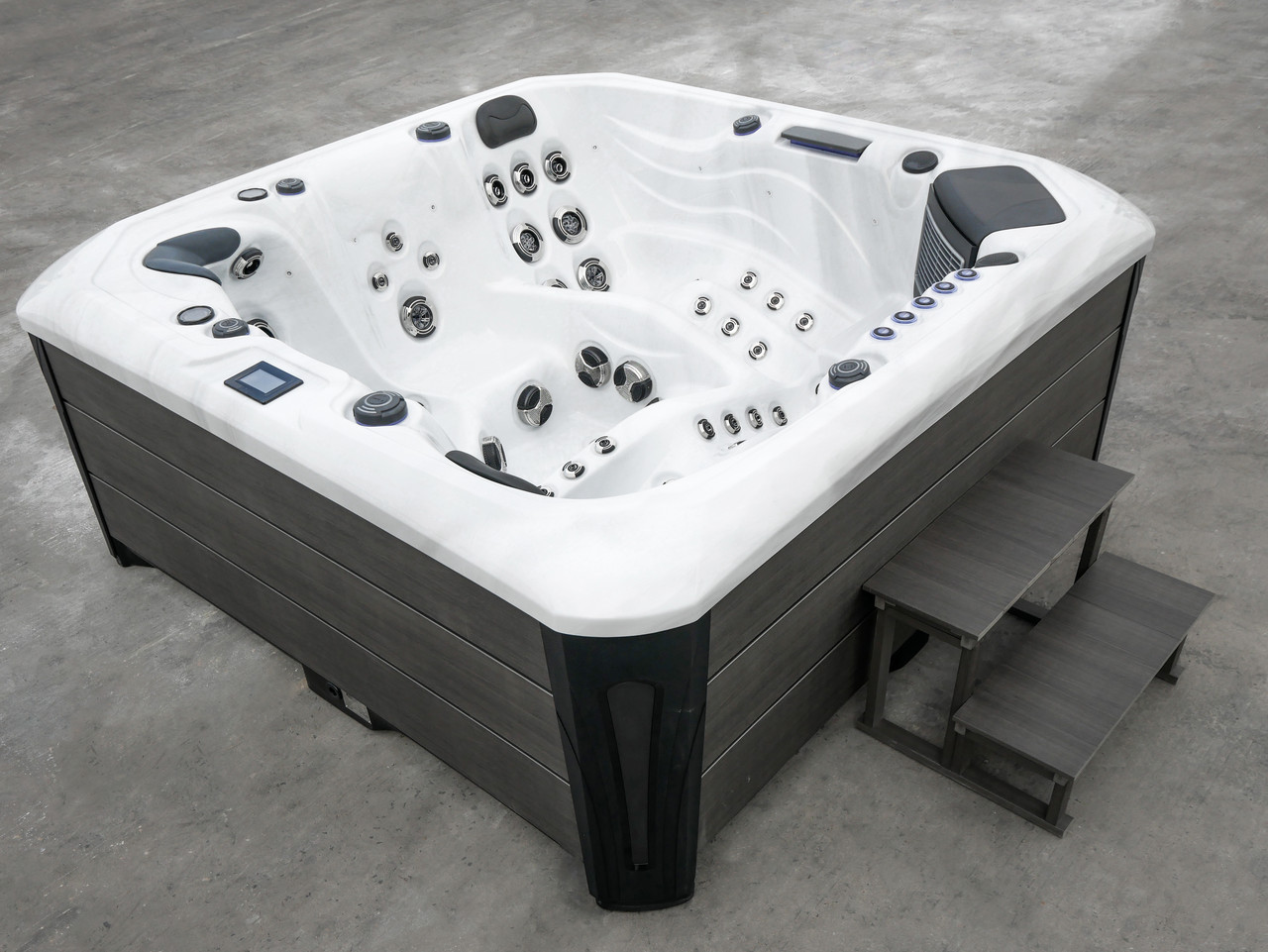 SPA-Pool Superior Spas Premium Barcelona (Sterlingsilber), 223×223×94 cm