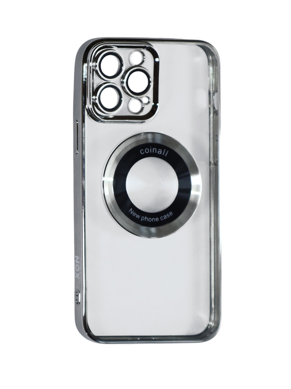 Магнітний чохол XON PhoneCase Magnetic для iPhone 13 Pro Max (PCMC1113400G 68079) Сірий/Прозорий