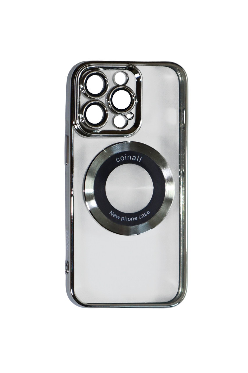Магнітний чохол XON PhoneCase Magnetic для iPhone 13 Pro (PCMC1113300G 68086) Сірий/Прозорий, фото 1