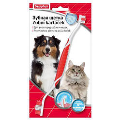 Beaphar (Беафар) Toothbrush - Подвійна зубна щітка для всіх порід собак та котів 1 шт