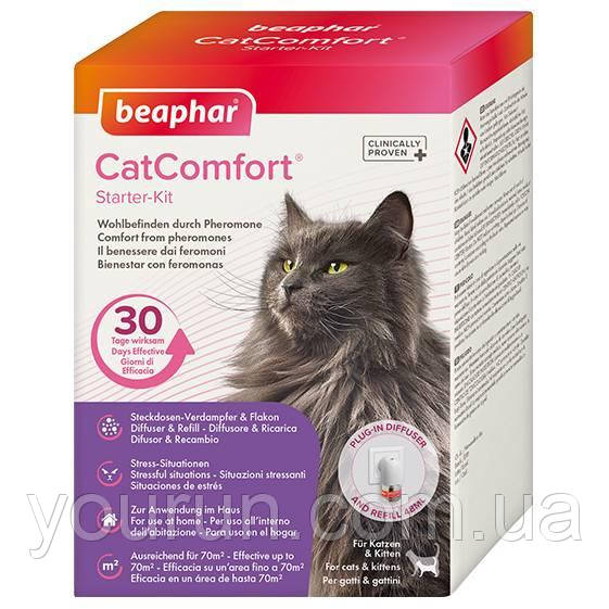 Beaphar (Беафар) CatComfort Заспокійливий дифузор з феромонами зі змінним блоком для котів 48 мл