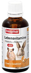 Beaphar (Беафар) Lebensvitamine Кормова добавка для гризунів та кроликів 50 мл