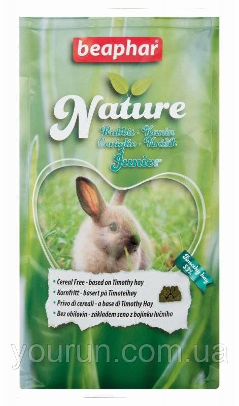 Beaphar (Беафар) Nature Junior Rabbit Беззерновий корм з тимофіївкою для кроленят 1.25 кг
