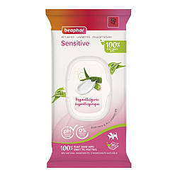 Beaphar (Беафар) Pet Wipes Sensitive вологі серветки для чутливої шкіри тварин 30 шт