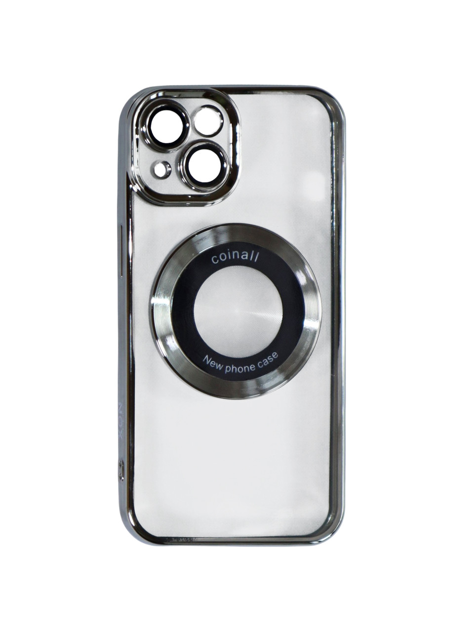 Магнітний чохол XON PhoneCase Magnetic для iPhone 13 (PCMC1113100G 68093) Сірий/Прозорий
