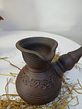 Глиняна турка ручної роботи 200 мл., фото 3