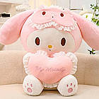 М'яка іграшка Кролик з серцем 35см, Подарунок дівчині / Плюшева іграшка Мелоді, фото 8