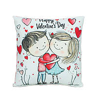 М’яка подушка Закохані, валентинка Love is, 28 см