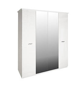 Шафа Прованс 4дв Білий глянець Міро-Марк