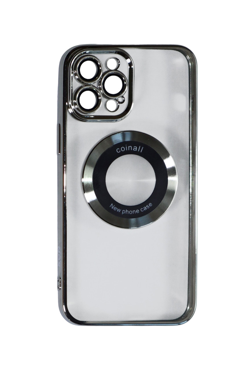 Магнітний чохол XON PhoneCase Magnetic для iPhone 12 Pro Max (PCMC1112400G 68116) Сірий/Прозорий