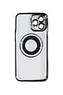 Магнітний чохол XON PhoneCase Magnetic для iPhone 12 Pro Max (PCMC1112400G 68116) Сірий/Прозорий, фото 4