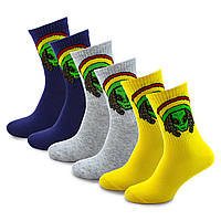 Набор женские носки с принтом пришелец 3 пары 36-45 носки с приколом цветные