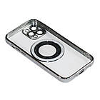 Магнітний чохол XON PhoneCase Magnetic для iPhone 12 Pro (PCMC1112300G 8123) Сірий/Прозорий, фото 2